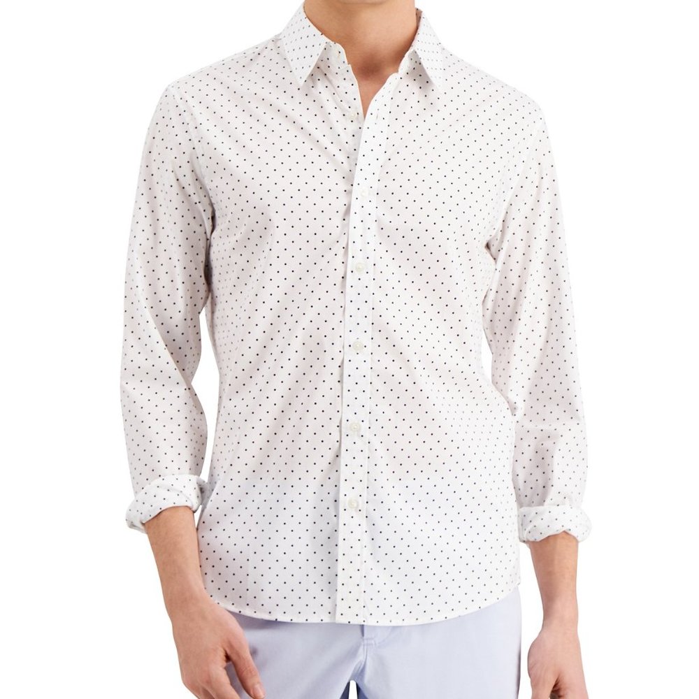 New Michael Kors Men's Slim Fit Stretch Shirt XL